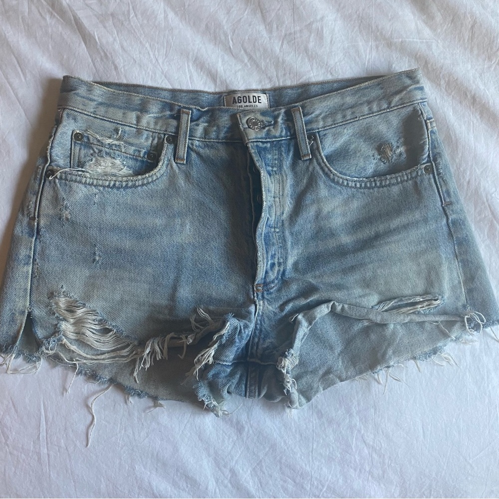 AGOLDE denim shorts